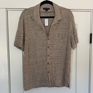 NWT Banana Republic Tan Casual Button Down Shirt